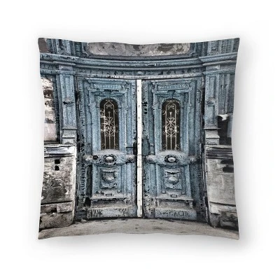 Vintage Door In Blue By Tanya Shumkina Throw Pillow - Americanflat 6 Vintage Door In Blue By Tanya Shumkina Throw Pillow - Americanflat - Image 4