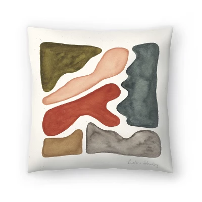 Blog Shapes Watercolor Throw Pillow By Pauline Stanley - Americanflat 6 Blog Shapes Watercolor Throw Pillow By Pauline Stanley - Americanflat - Image 4