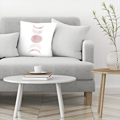 Moon Phases In Pink By Tanya Shumkina Throw Pillow - Americanflat 4 Moon Phases In Pink By Tanya Shumkina Throw Pillow - Americanflat - Image 2