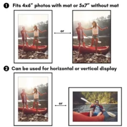 Americanflat Front Loading 5x7 Picture Frame Set With Mat For 4x6 - Perfect For Photos - 12 Pack - Black 10 Americanflat Front Loading 5x7 Picture Frame Set With Mat For 4x6 - Perfect For Photos - 12 Pack - Black -Americanflat GUEST d906f271 3c37 4e97 9fe0 c8533b941d69