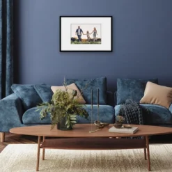 Americanflat 12x30 Collage Picture Frame With Polished Plexiglass - Fits One 8x10 Photo And Eight 4x6 Photos - Signature Collection - White -Americanflat GUEST d9d2f8f0 ffeb 40ff 9875 4e8e64d4ea3c