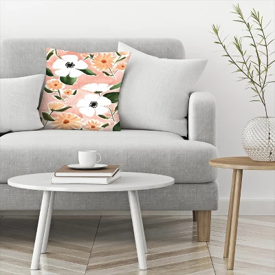 Summer Florals Throw Pillow By Sabina Fenn - Americanflat 4 Summer Florals Throw Pillow By Sabina Fenn - Americanflat - Image 2