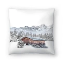 Husky Howls In The Winter Forest By Tanya Shumkina Throw Pillow - Americanflat -Americanflat GUEST ddcc9146 d9b8 4122 b8aa b784176e2be1