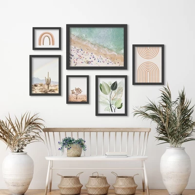 (Set Of 6) Framed Prints Gallery Wall Art Set Pastel Beach By Sisi And Seb - Americanflat 6 (Set Of 6) Framed Prints Gallery Wall Art Set Pastel Beach By Sisi And Seb - Americanflat - Image 4