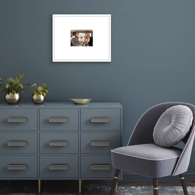 Americanflat 16x20 Picture Frame With Polished Plexiglass - Use As 6x8 Frame With Mat Or Display 16x20 Photo Without Mat - White 7 Americanflat 16x20 Picture Frame With Polished Plexiglass - Use As 6x8 Frame With Mat Or Display 16x20 Photo Without Mat - White - Image 5