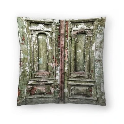 Green Door With Peeling Paint By Tanya Shumkina Throw Pillow - Americanflat 6 Green Door With Peeling Paint By Tanya Shumkina Throw Pillow - Americanflat - Image 4