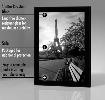 Americanflat Picture Frame With Tempered Shatter-resistant Glass - Wall Mounted Horizontal And Vertical Formats 5 Americanflat Picture Frame With Tempered Shatter-resistant Glass - Wall Mounted Horizontal And Vertical Formats - Image 3