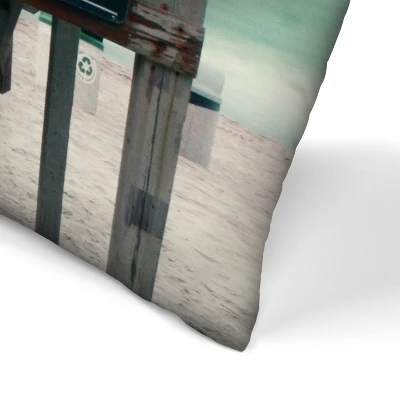 Beach Tower By Tanya Shumkina Throw Pillow - Americanflat 3 Beach Tower By Tanya Shumkina Throw Pillow - Americanflat