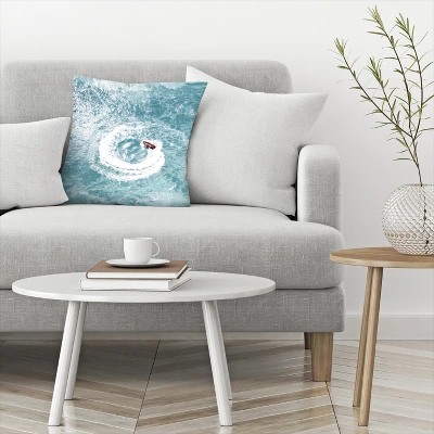 On The Waves By Tanya Shumkina Throw Pillow - Americanflat 4 On The Waves By Tanya Shumkina Throw Pillow - Americanflat - Image 2