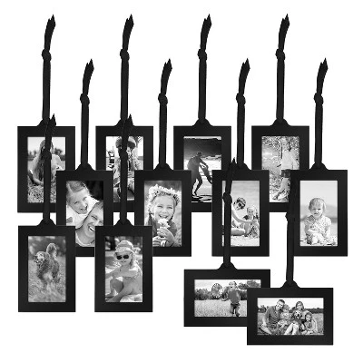 Americanflat Bronze Family Tree With Plexiglass - Hanging Picture Frames 2x3 In Black And Adjustable Ribbon Tassels 4 Americanflat Bronze Family Tree With Plexiglass - Hanging Picture Frames 2x3 In Black And Adjustable Ribbon Tassels - Image 2
