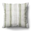 Americanflat 18x18 Throw Pillow With Sewn-In Insert - All-In-One Decorative Pillows - No Cover Needed - Polyester - Green And White