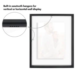 Americanflat Aluminum 8x10 Floating Picture Frame - Set Of 2 - Use As 5x7 Picture Frame Or Display 8x10 Photo - Photo Frames For Wall - Black 11 Americanflat Aluminum 8x10 Floating Picture Frame - Set Of 2 - Use As 5x7 Picture Frame Or Display 8x10 Photo - Photo Frames For Wall - Black -Americanflat GUEST e73df47c 7d4f 4a00 910b 727bb7731230