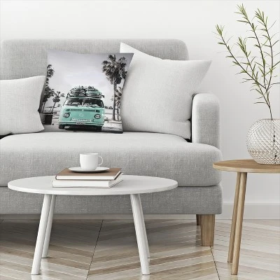 Retro Van By Tanya Shumkina Throw Pillow - Americanflat 4 Retro Van By Tanya Shumkina Throw Pillow - Americanflat - Image 2