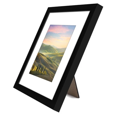 Americanflat 9x9 Picture Frame - Use As 6x6 Frame With Mat Or Display 9x9 Photo Without Mat -- Square Frames For Tabletop And Wall Display - Black 8 Americanflat 9x9 Picture Frame - Use As 6x6 Frame With Mat Or Display 9x9 Photo Without Mat -- Square Frames For Tabletop And Wall Display - Black - Image 6
