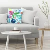 Abstract Flowers & Leaves On Blue By Liz And Kate Pope Throw Pillow - Americanflat 1 Abstract Flowers & Leaves On Blue By Liz And Kate Pope Throw Pillow - Americanflat -Americanflat GUEST eb232209 e270 43a1 aa60 28581a803def