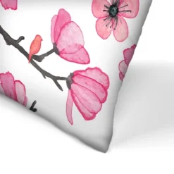 Pink Cherry Blossom By Elena Oneill Throw Pillow - Americanflat
