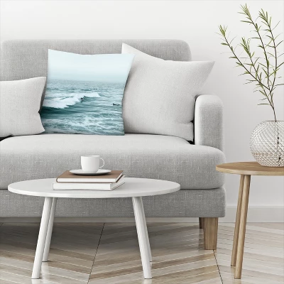 Surfers On Waves By Tanya Shumkina Throw Pillow - Americanflat 4 Surfers On Waves By Tanya Shumkina Throw Pillow - Americanflat - Image 2
