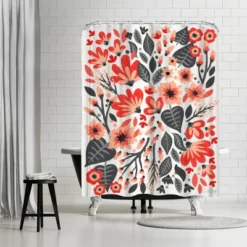 Americanflat 71" X 74" Shower Curtain Style 4 By Cat Coquillette - Available In Variety Of Styles -Americanflat GUEST ec1a8366 7ada 4ed4 be73 bf236e664b10