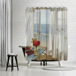 Americanflat 71" X 74" Shower Curtain Style 6 By PI Creative Art - Available In Variety Of Styles -Americanflat GUEST ed683eb1 72a6 4565 852a f6cd34aca299