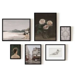 Americanflat 6 Piece Vintage Gallery Wall Art Set - Three Pink Roses, Brazillian Beachscape Street Corner Reclining Woman By Maple + Oak 11 Americanflat 6 Piece Vintage Gallery Wall Art Set - Three Pink Roses, Brazillian Beachscape Street Corner Reclining Woman By Maple + Oak -Americanflat GUEST edfcc7d5 71bc 468c aa9d 683bbbf9c33a