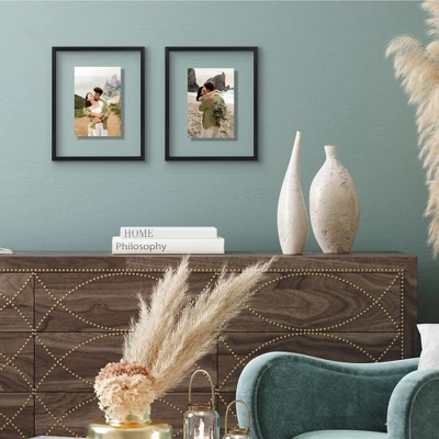 Americanflat Aluminum 8x10 Floating Picture Frame - Set Of 2 - Use As 5x7 Picture Frame Or Display 8x10 Photo - Photo Frames For Wall - Black 8 Americanflat Aluminum 8x10 Floating Picture Frame - Set Of 2 - Use As 5x7 Picture Frame Or Display 8x10 Photo - Photo Frames For Wall - Black - Image 6