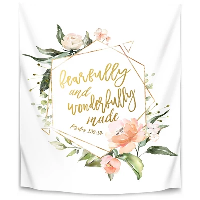 Fearfully And Wonderfully Summer Floral Geo By Wall + Wonder Wall Tapestry 4 Fearfully And Wonderfully Summer Floral Geo By Wall + Wonder Wall Tapestry - Image 2