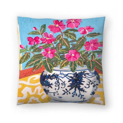 Floral On Yellow Throw Pillow By Mandy Buchanan - Americanflat 7 Floral On Yellow Throw Pillow By Mandy Buchanan - Americanflat - Image 5
