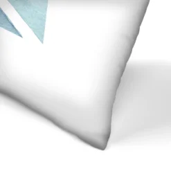 Triangle In Blue By Tanya Shumkina Throw Pillow - Americanflat