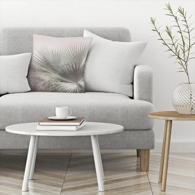 Tropical Plant On Pink By Tanya Shumkina Throw Pillow - Americanflat 4 Tropical Plant On Pink By Tanya Shumkina Throw Pillow - Americanflat - Image 2