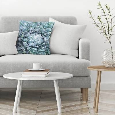 Agave Oil Painting By Tanya Shumkina Throw Pillow - Americanflat 4 Agave Oil Painting By Tanya Shumkina Throw Pillow - Americanflat - Image 2